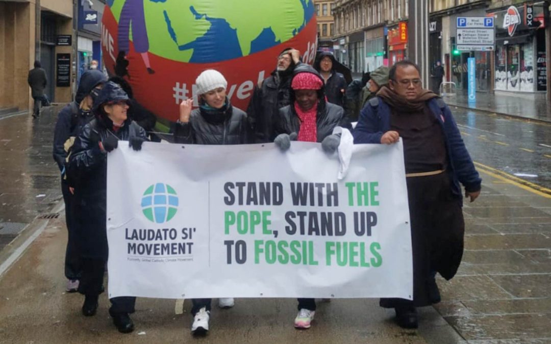Movimento Laudato Si’ marcha por #justiçaclimática na COP26 em Glasgow