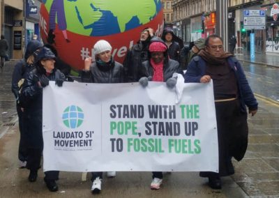 Il Movimento Laudato Si’ marcia per la #giustiziaclimatica  alla COP26 a Glasgow