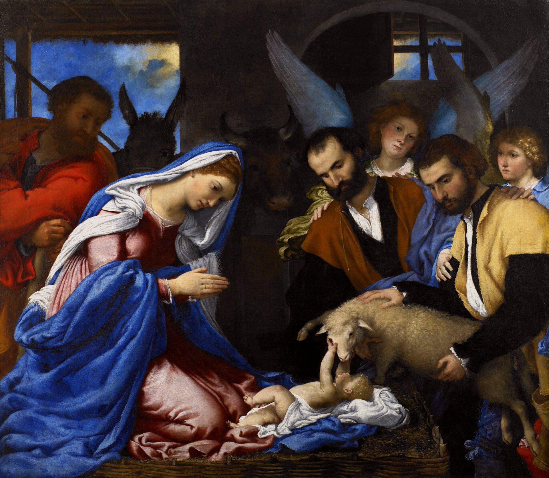 (Lorenzo Lotto, Adorazione dei pastori, Pinacoteca Tosio Martinengo, Brescia, 1534)