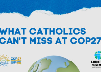 O que os católicos não podem perder na COP 27