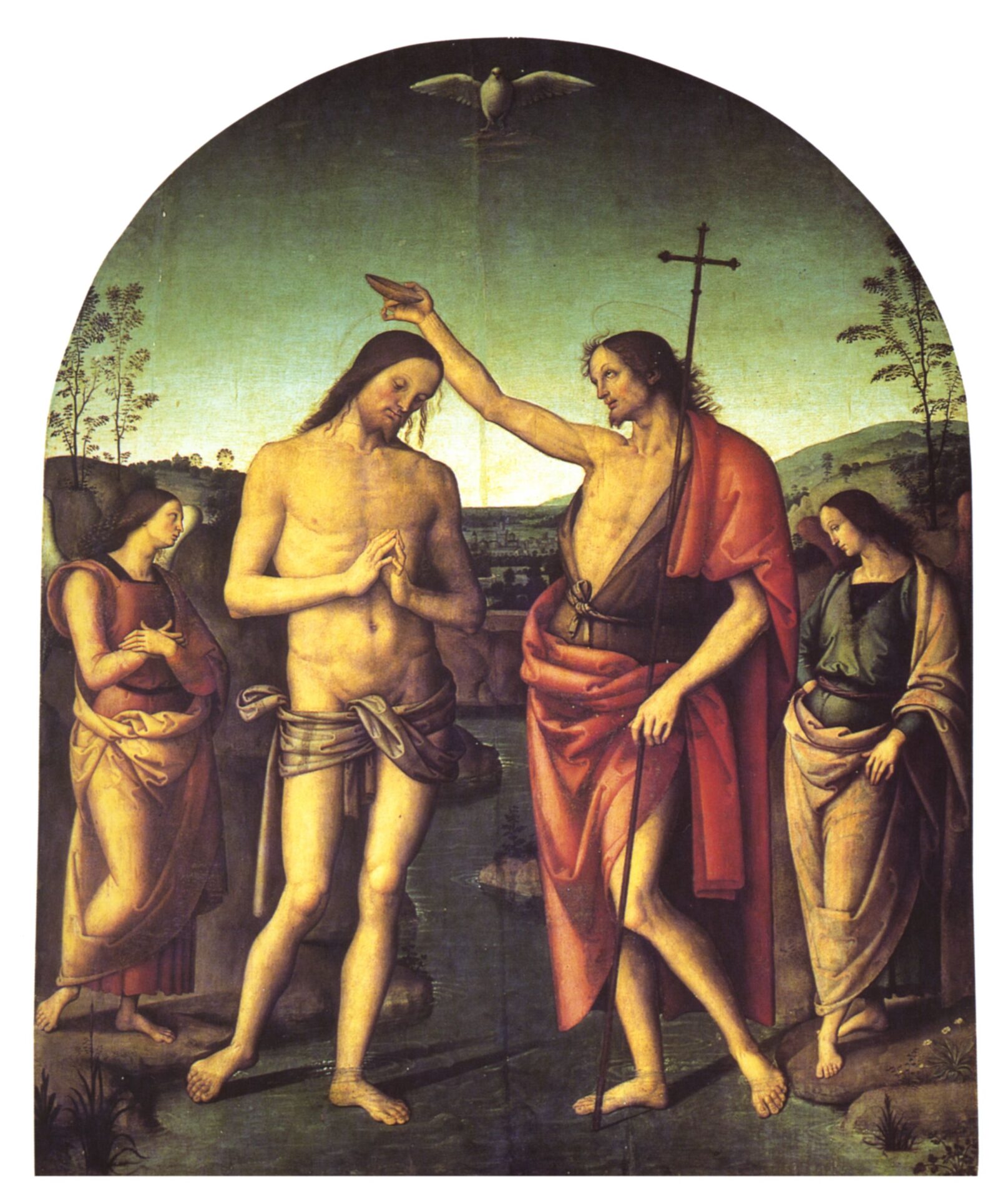 (Perugino, Battesimo di Cristo, Duomo, Città della Pieve, 1510)