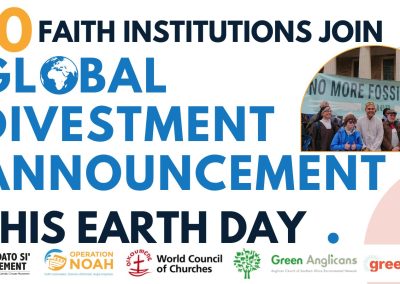 As fossil fuel companies explore for new oil and gas, people of faith announce 31 divestment commitments, urge other faith groups to divest