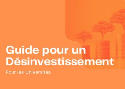 Guide pour un Désinvestissement – Pour les Universités